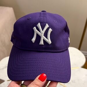 New Era NY YANKEES Cap - Purple with White Logo